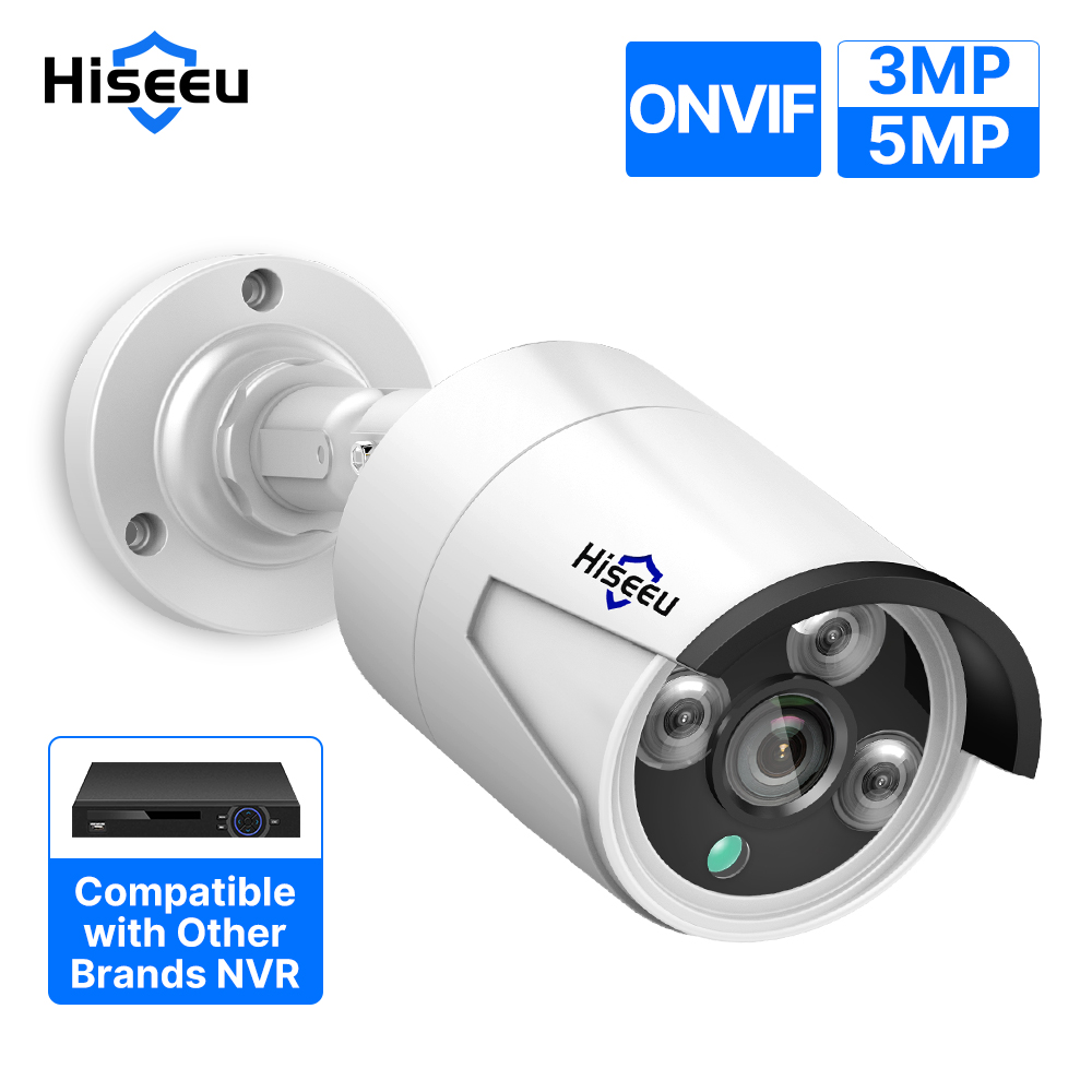 Hiseeu POE IP камера 4MP 5MP Наружная камера ночного видения Система видеонаблюдения Система видеонаблюдения CCTV IP-камера