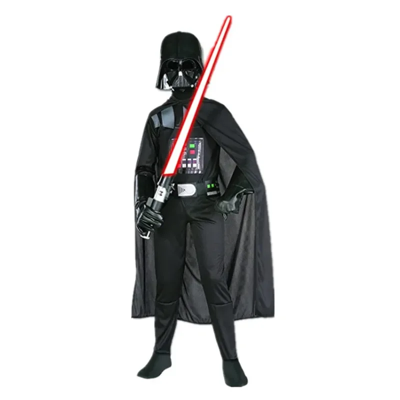 Costume de masque de film classique pour garçons, imprimé de dessin animé dark vador, Cape armure, Onesie d'halloween, Costume de Cosplay fantaisie pour enfants
