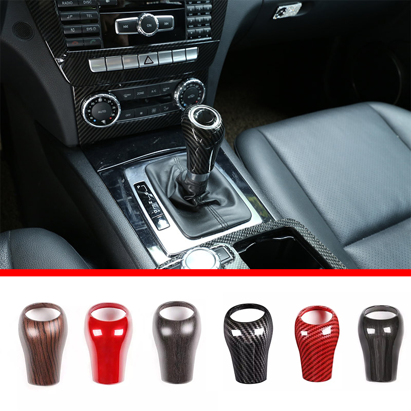 Aksesoris Potongan Sarung Kenop Pemindah Gigi Mobil untuk Mercedes Benz A C E G GLK CLS Class W169 W203 W204 W211 W212 W463 X204 W219 W218