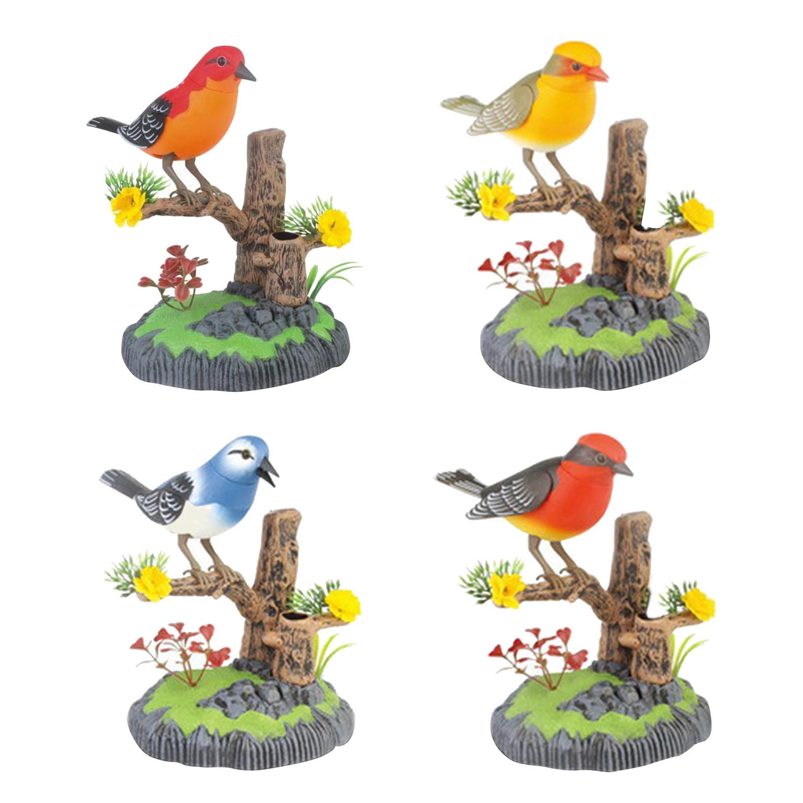 Pájaro simulado para cantar, sonidos activados por voz, juguetes para regalar