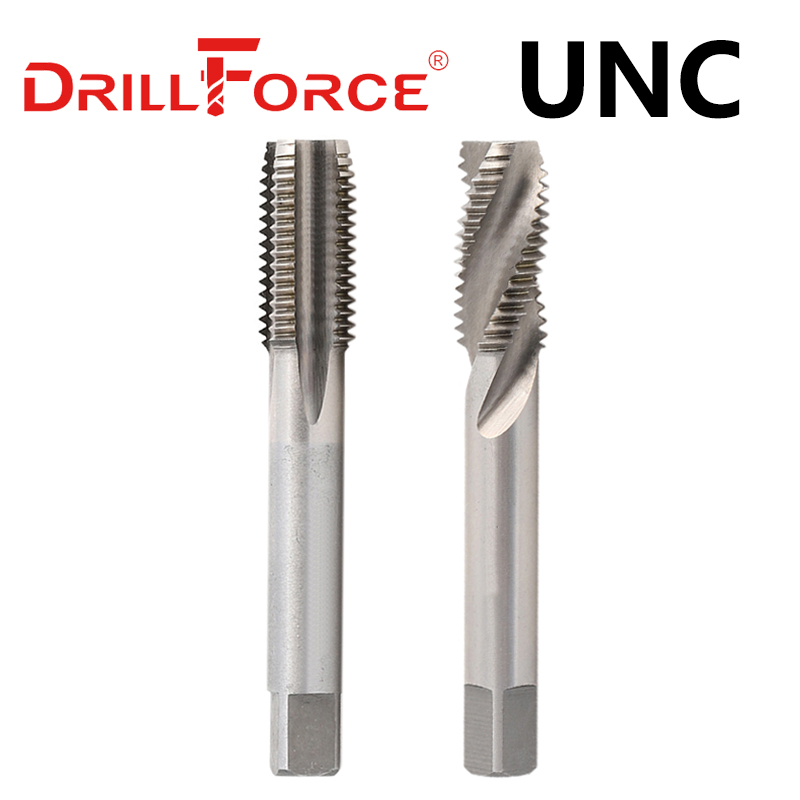 Wiertło do gwintów maszynowych Drillforce UNC Wiertła HSS z prostym spiralnym rowkiem 4-40 5-40 6-32 8-32 1/2-13 9/16-12 5/8-11 3/4-10