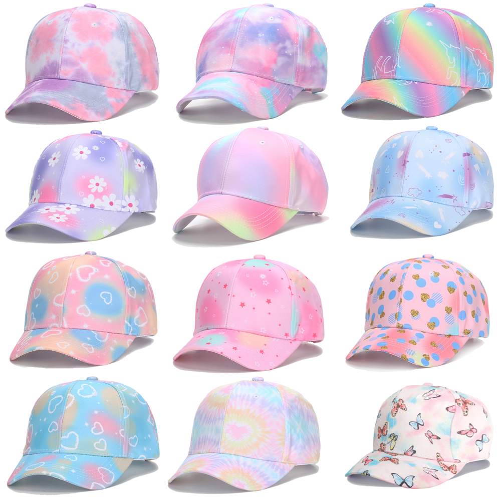 Casquettes de Baseball pour enfants de 54cm, imprimé de dessin animé, tour de tête, pour garçons et filles de moins de 10 ans, jolis chapeaux éblouissants à rabat BK31
