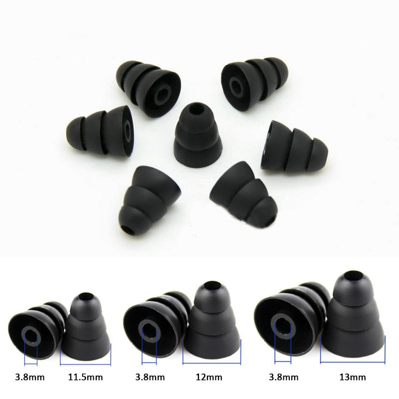Gummi In-ohr Kopfhörer 3 Schichten Silikon Gummi 3 Paps