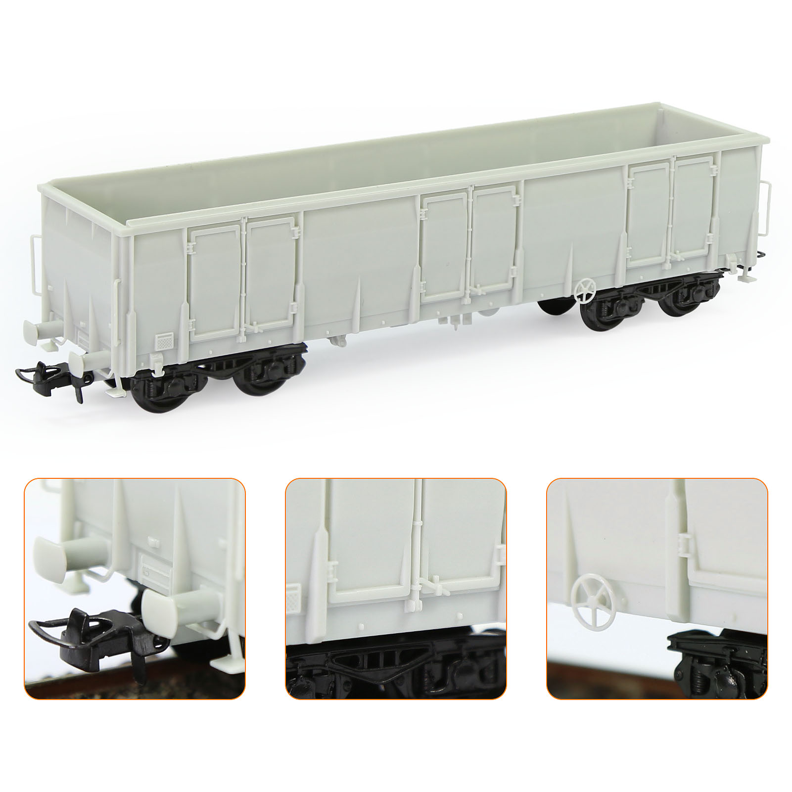 Evemodel 1 шт. HO Масштаб 1:87 пустые Несобранные Высокие боковые гоночные автомобили модель железнодорожного вагона C8742JJ