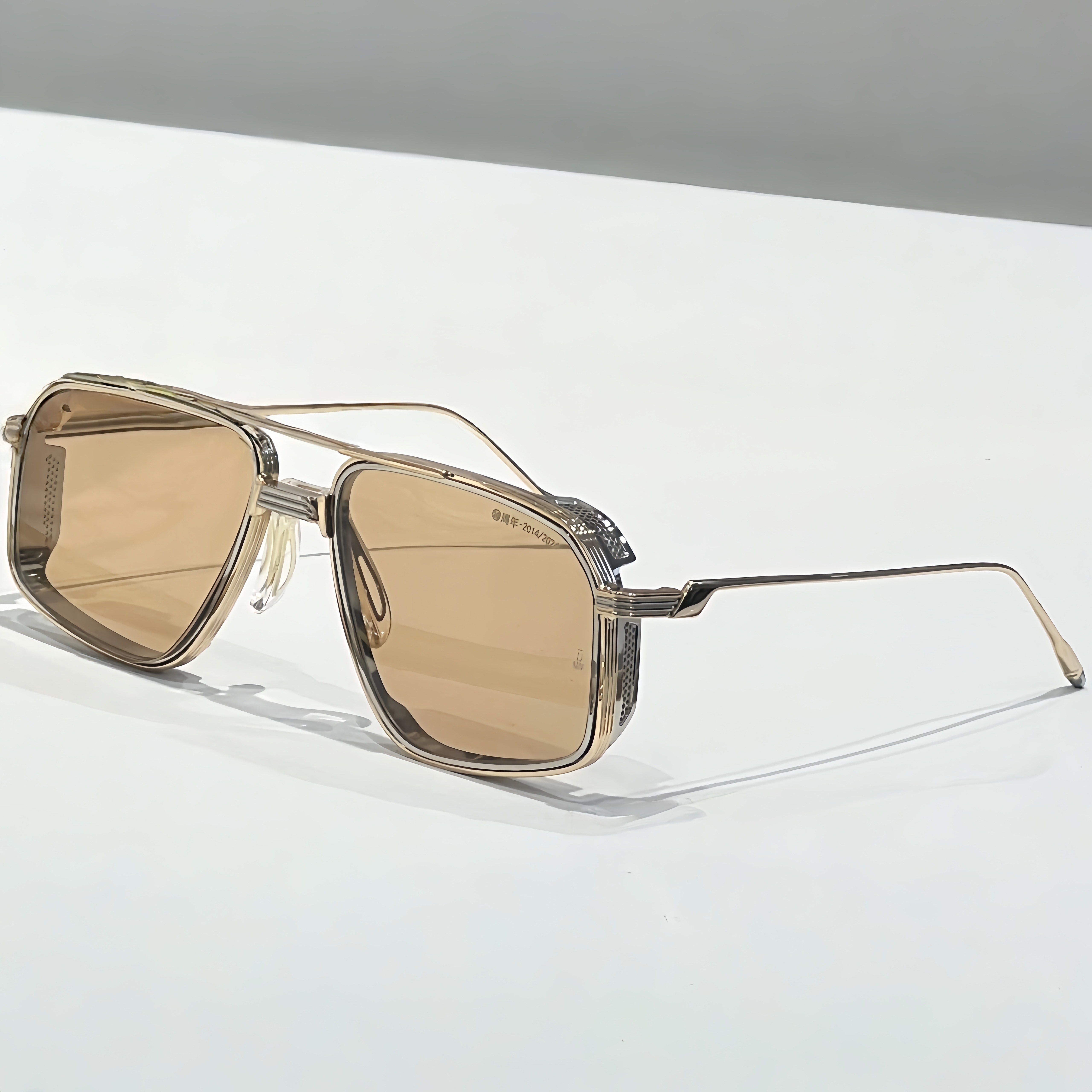 JAGGER 10th New Luxury Brand Metal Frame Sunglasses UV400 Business Style Simple Fashion Eyewear for Men and Women
