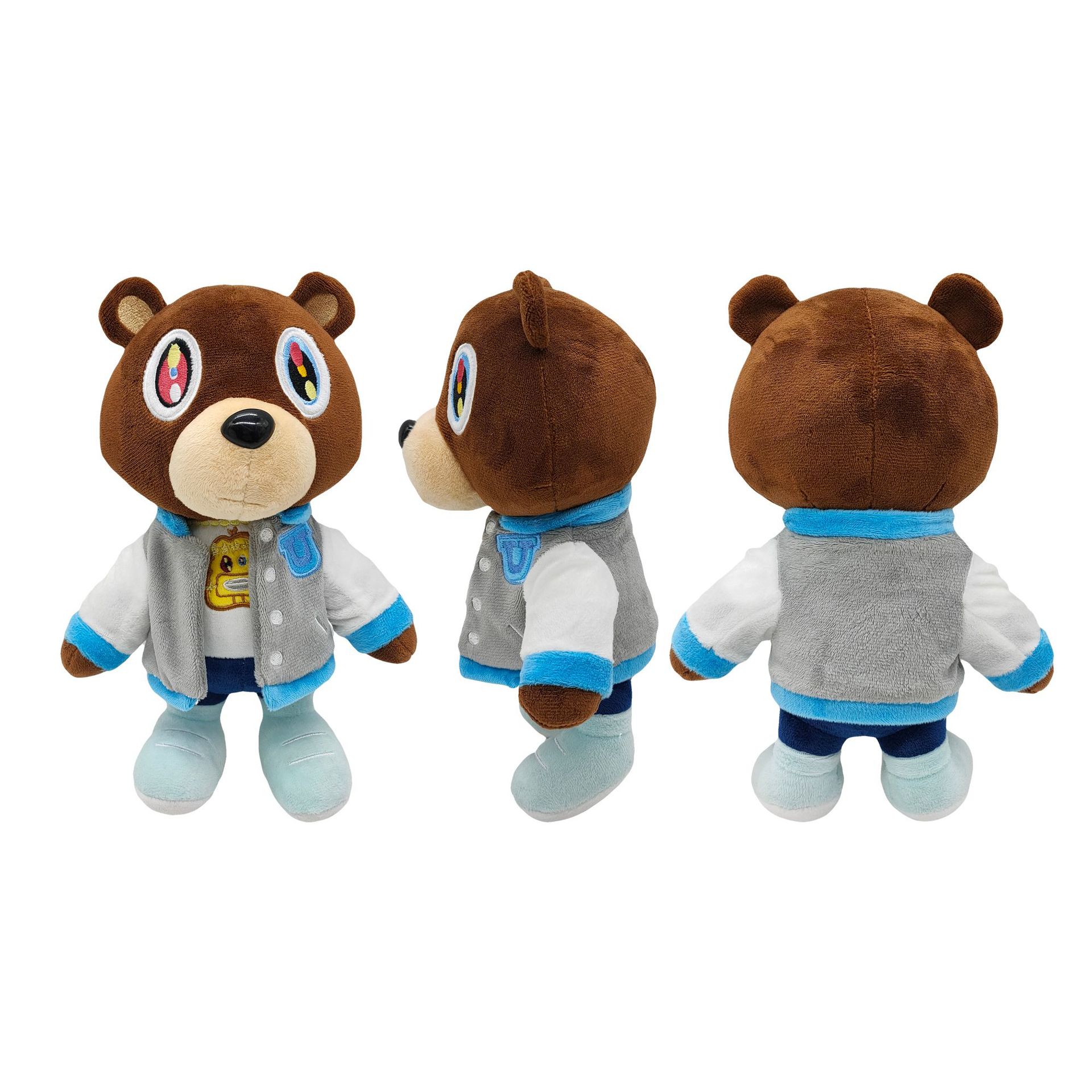 Ours en peluche Kanye abandonné Kawaii 26cm, jouets en peluche Kanye West pour remise de diplôme, peluche douce, décoration de chambre à coucher, cadeau d'anniversaire