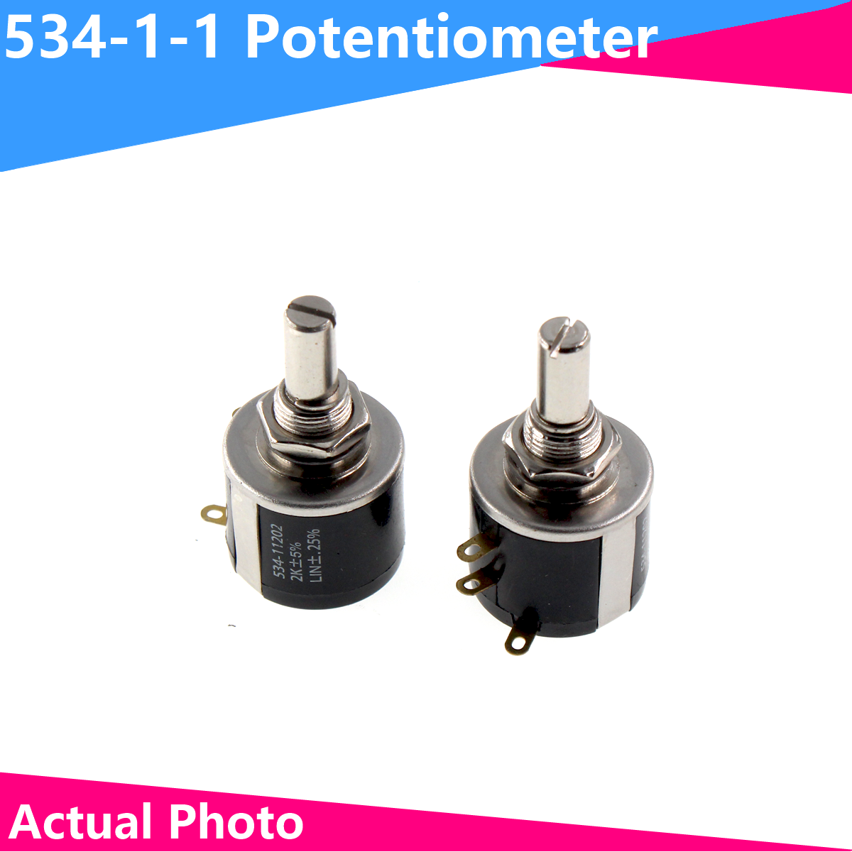 534-1-1 534 2 Вт 100R 200R 500R 1K 2K 5K 10K 20K 50K 100k Spectorl Прецизионная катушка потенциометра с проволочной обмоткой