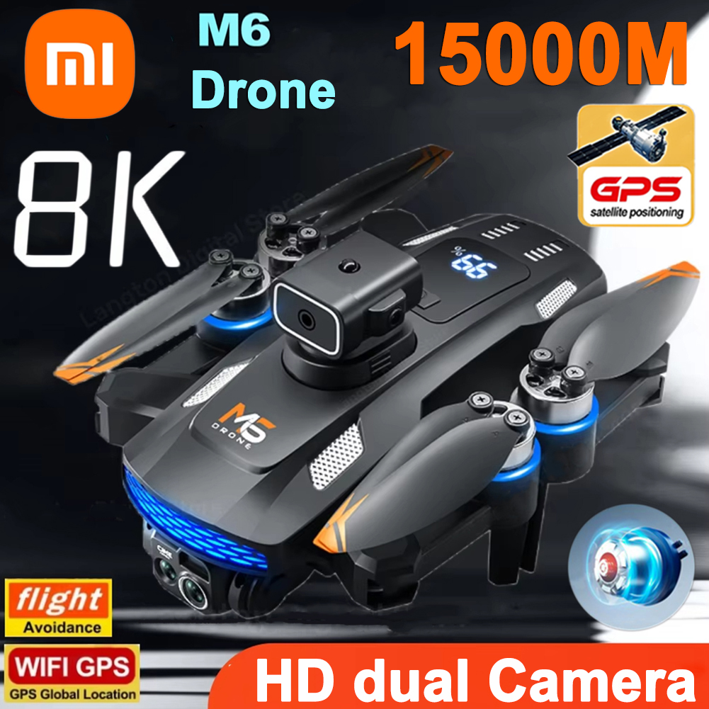 Xiaomi M6 Drone 8K profesional aéreo HD cámara Drone 5G WIFI inteligente evitación de obstáculos con pantalla Control remoto UAV