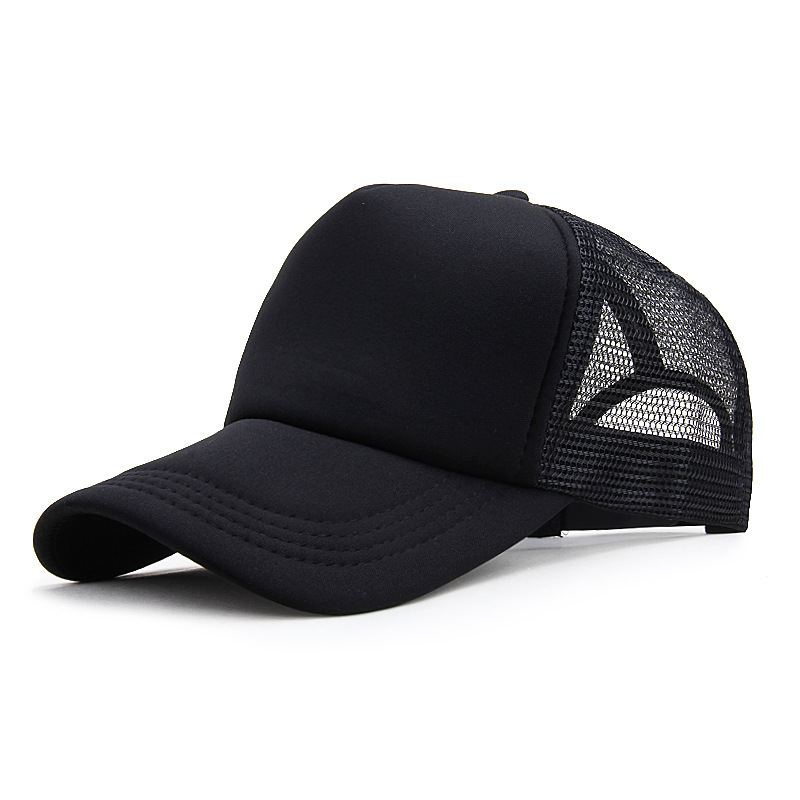 Boné de beisebol unissex casual liso malha, chapéus snapback ajustáveis para mulheres e homens, camionista hip-hop, chapéu pai, streetwear
