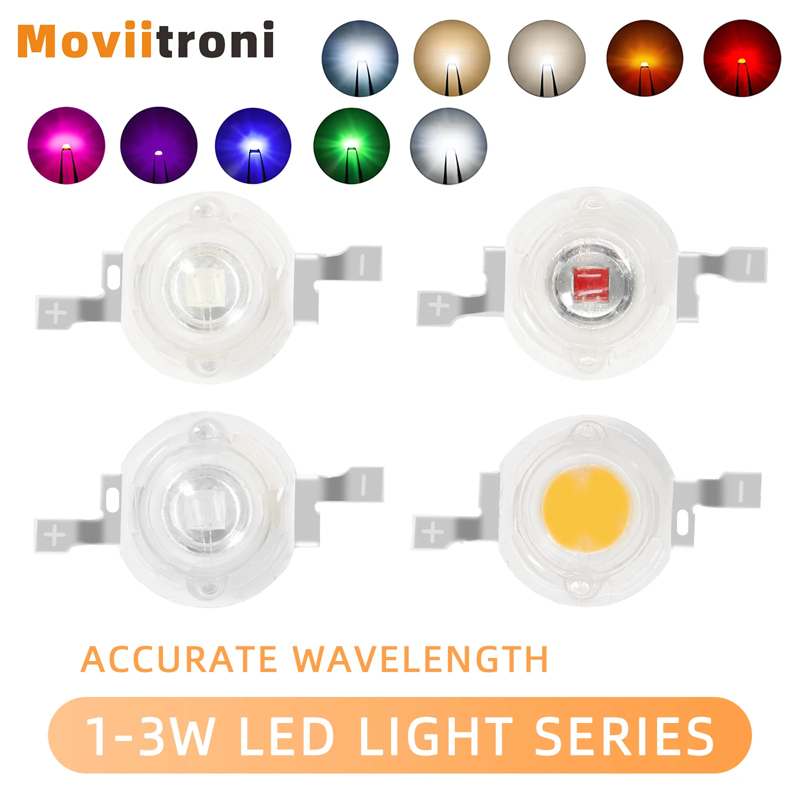 10szt 1W 3W High Power LED Lamp Diodes Beads White Red Blue Green Yellow Purple Pink RGB for Blubs Spotlight Downlight Chip