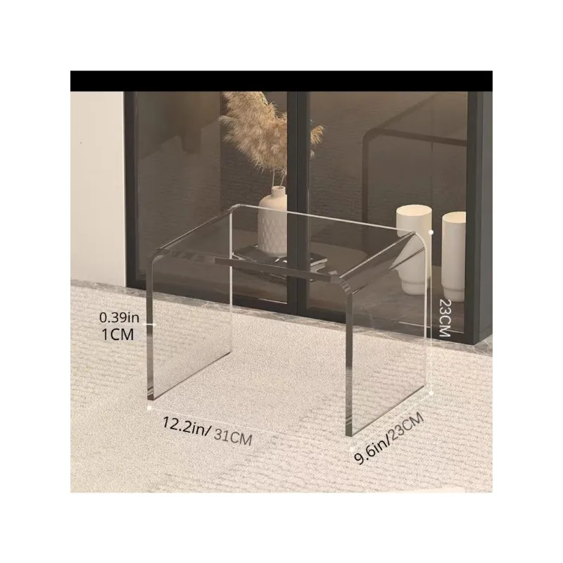 modernacrylic, shoe changing small low stool, transparent and durable makeup stool, new balcony creative doorstep home use