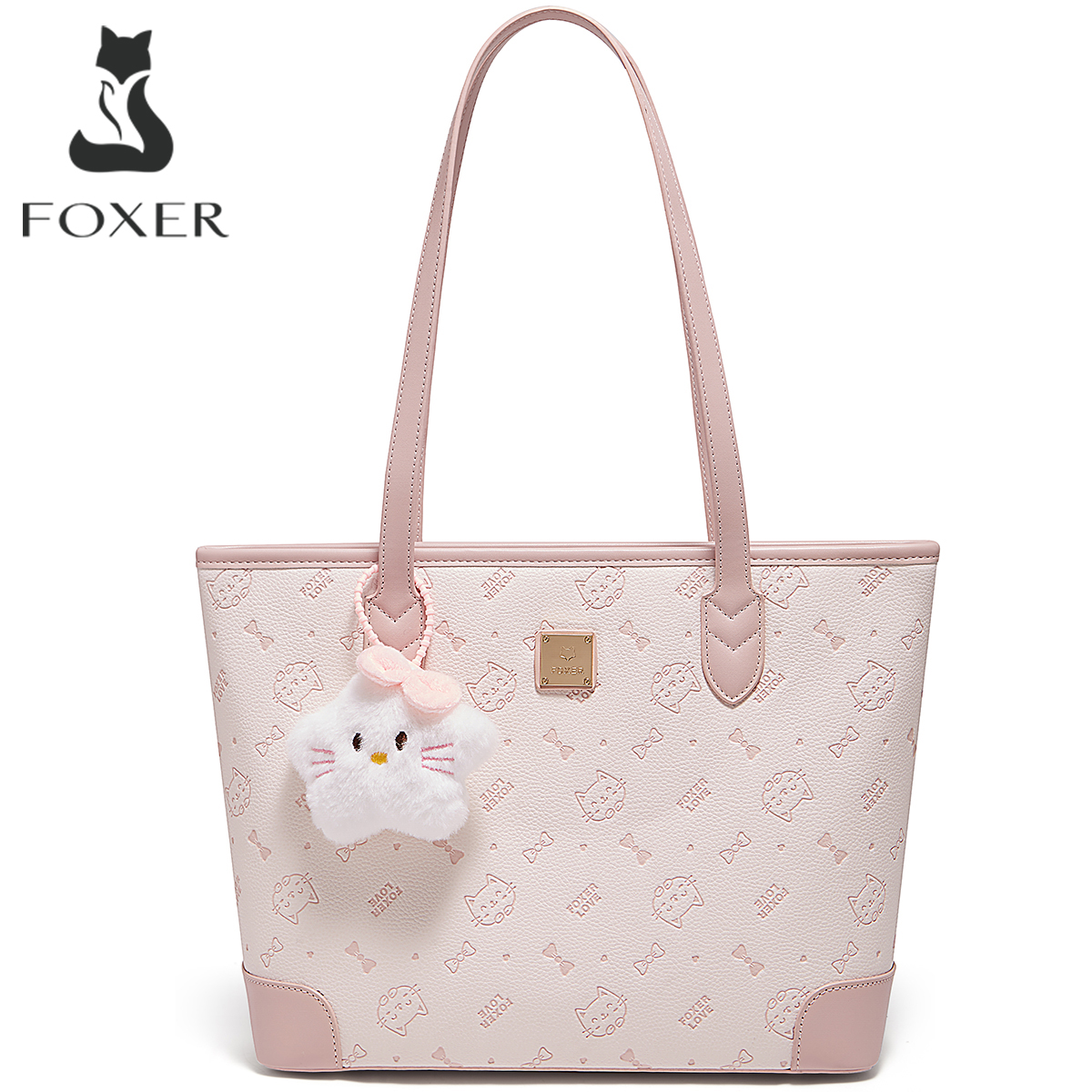 FOXER, novedad de verano, bolso de hombro para mujer, bolso de mano de cuero de PVC para uso diario, bolso de viaje para mujer, bolso de gran capacidad para uso diario