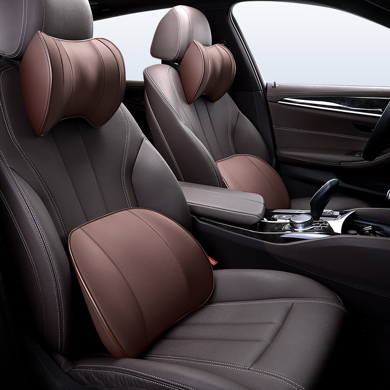 Universal Auto Headrest Lumbar Support  for SKODA Octavia Kodiaq Superb Wagon Fabia Rapid Yeti Combi Karop Interior Accessories
