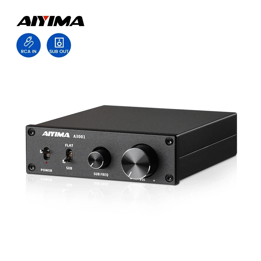 AIYIMA Audio A3001 TPA3255 wzmacniacz subwoofera 300W wzmacniacz głośnikowy HIFI Mono dźwięk wzmacniacz mocy klasy D domowy wzmacniacz audio