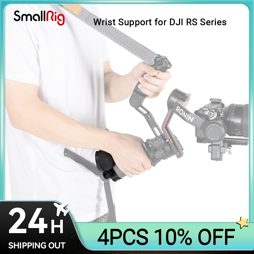 SmallRig-Support de poignet réglable avec trous QD pour sangles initiées, pour DJI RS 4 / RS 4 Pro / RS 3 / RS 3 Pro / RS 2