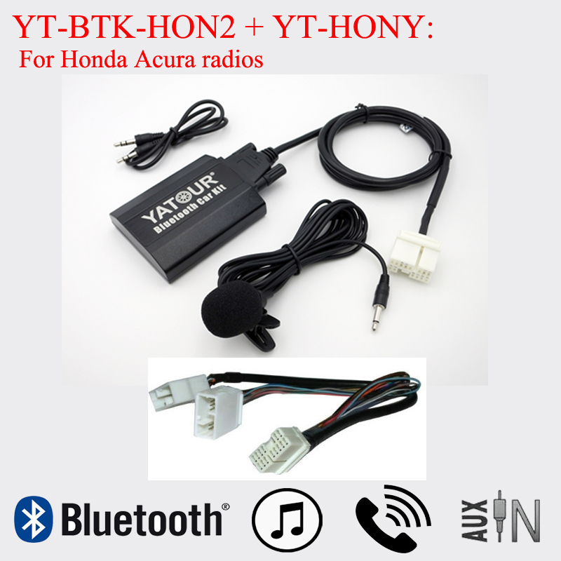Yatour-Autoradio Bluetooth avec interfaces musicales, pour Honda Accord Civic CRV 152 Odyssey Pilot Legend City