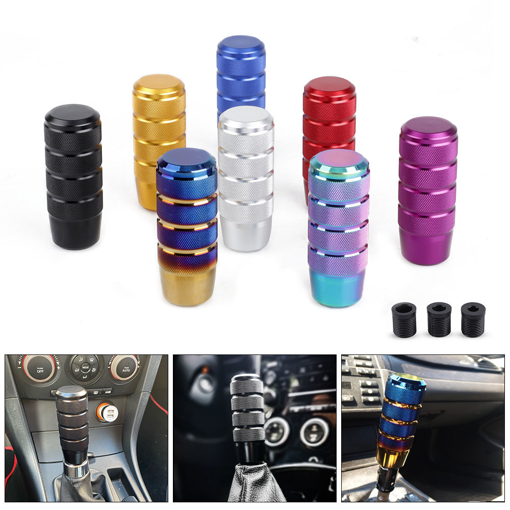 Universal 95mm Non-Slip gear stick Gear Shift Knob M8 M10 M12 Universal Car Manual Transmission Aluminum gear shifter knob