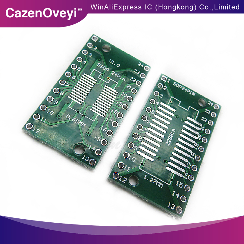 10 шт. SOP24 SSOP24 TSSOP24 SMD to in-провал линии 0,65/1,27 мм плата адаптера