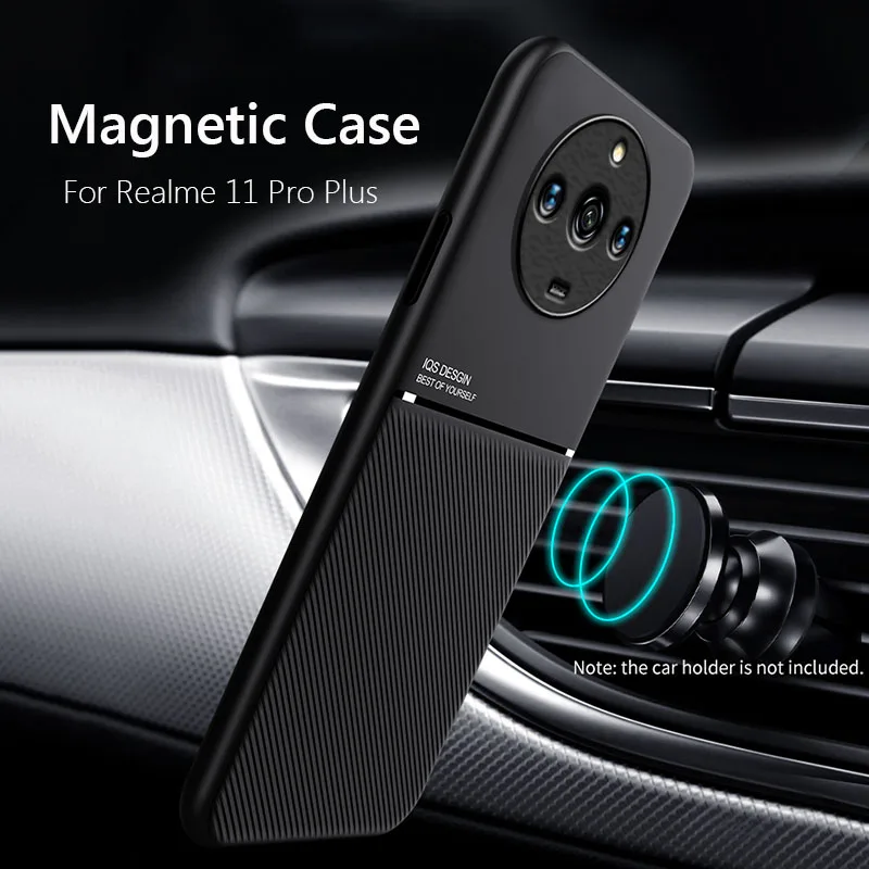 Para Realme 11 Pro Plus Funda magnética Marco suave Funda para Realme11 Pro Plus Realme 11 Pro + Plus 5G Fundas de teléfono Capa