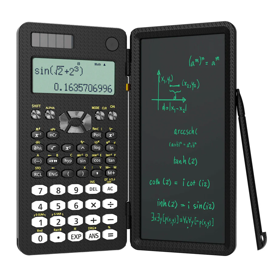 Mini Wetenschappelijke Rekenmachine met Schrijftablet Rekenmachines Kladblok Memo Kantoor Elektronica Schoolbenodigdheden 991es Ms EX 82ms NIEUW