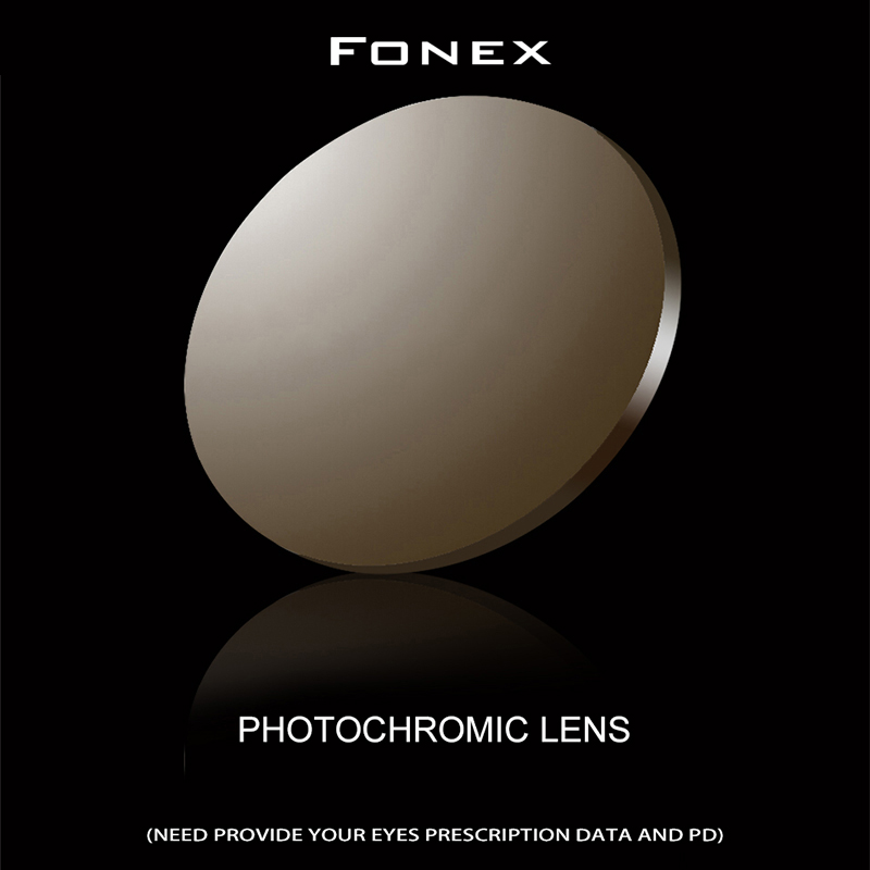 FONEX dostosowane 1.56 1.61 1.67 fotochromowe optyczne okulary korekcyjne CR-39 żywiczne asferyczne soczewki do okularów soczewki do okularów przeciwsłonecznych dla krótkowzroczności