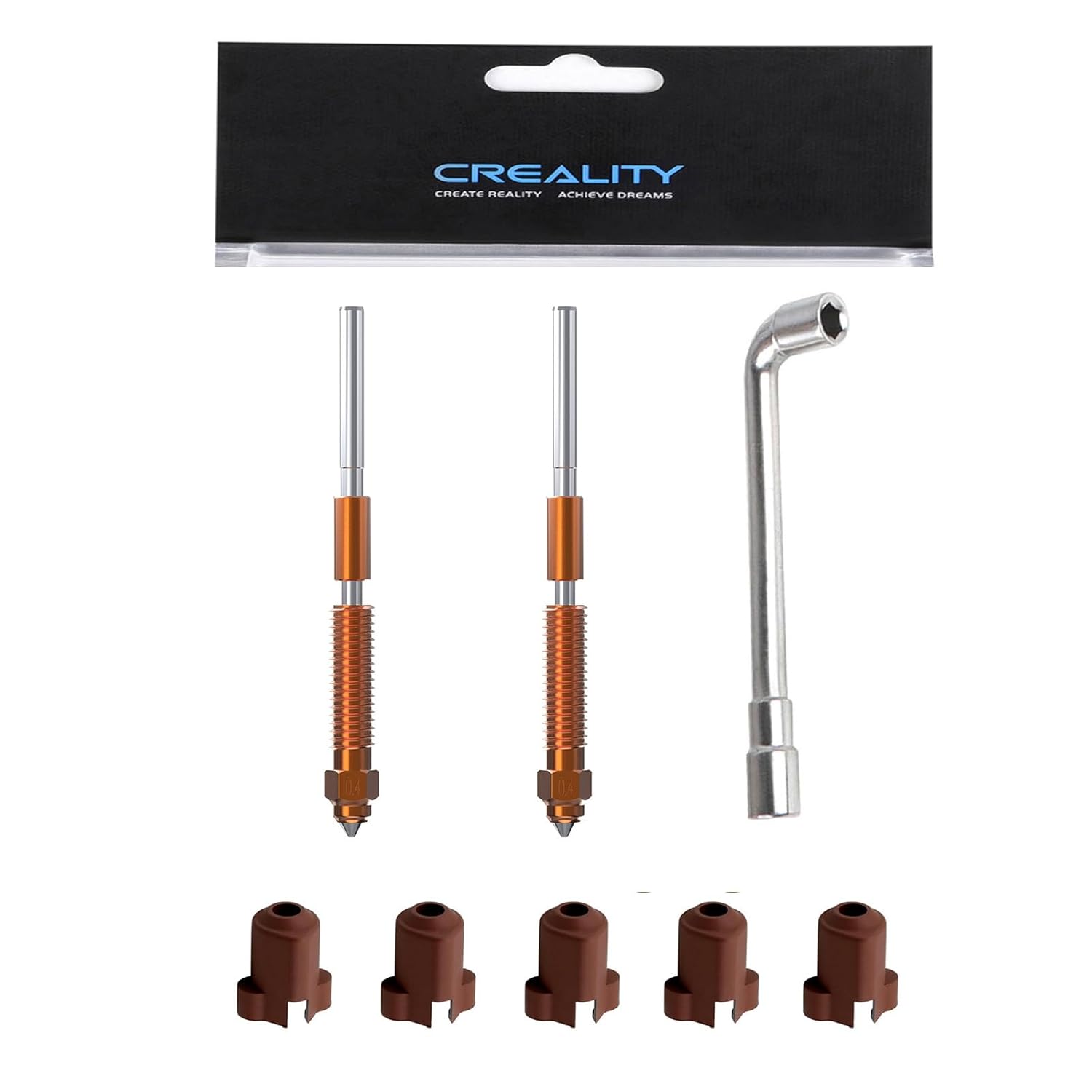 Boquilla Creality K1C de 1/3/5 Uds., para K1C, K1 Max, K1 SE, Ender 3 V3/3 V3 Plus, Kit de boquillas de intercambio rápido de unicornio, Kit de boquillas de alto flujo