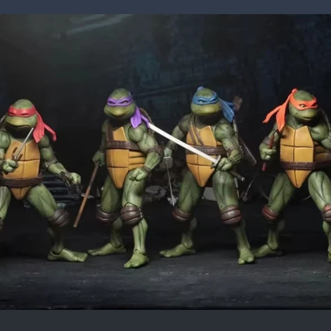 NECA Teenage Mutant Ninja Turtles TMNT 1990 Movie Limited Edition 7 Inch Articulated Action Figure Collectible Model Ornament
