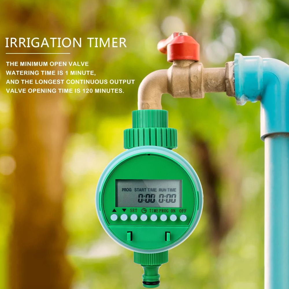 Controlador de irrigação automático, válvula de inteligência eletrônica, dispositivo de controle de rega, display lcd, temporizador de rega de jardim