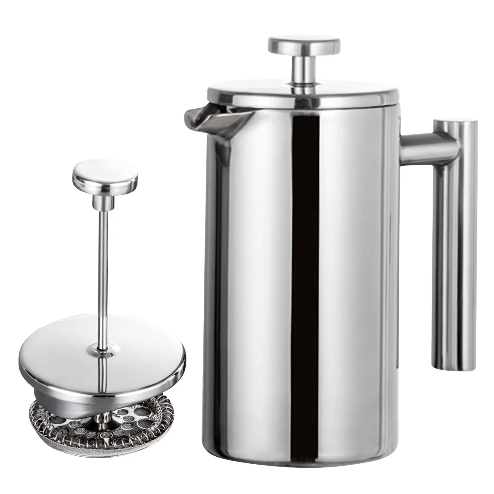 350ml/800ml/1000ml cafeteira pote imprensa francesa cafeteira de aço inoxidável dupla parede isolada cafeteira