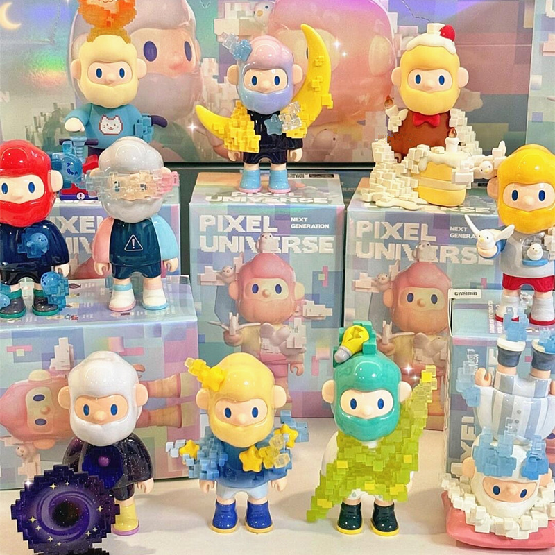 Miniso FARMER BOB Next Generation Pixel Full Universe Trend слепая коробка кукла ручной работы настольные украшения подарок на праздник для девочек