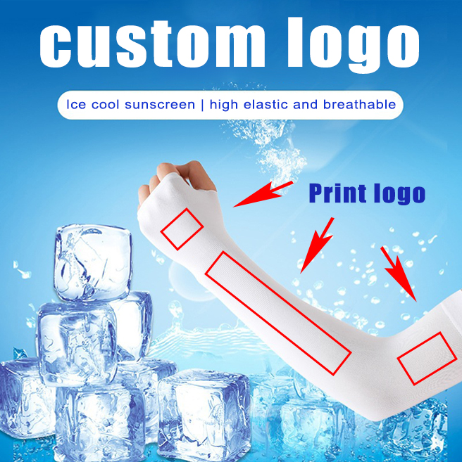 Logotipo personalizado Arm Guard Sleeves para homens e mulheres, proteção UV, equitação ao ar livre, protetor solar, legal aceitar, novo, 1 pc, verão