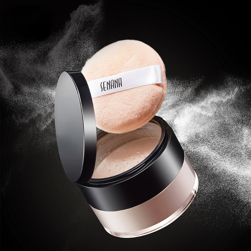 Poudre hydratante à réglage impeccable, correcteur fort de contrôle de l'huile de finition nue naturelle pour tous les Types de peau, maquillage pour le visage en poudre fine