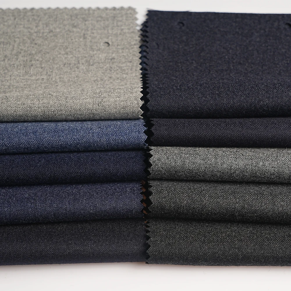 Terno de tecido de flanela misturado para homens, tecido de costura suave, alta qualidade, 6W, 1.5 M, 3.5M, 100% lã