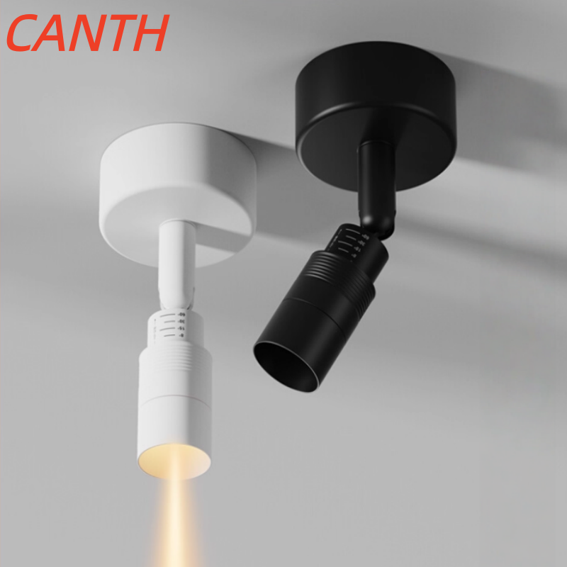 A set of adjustable-angle zoomable mini ambient lights with bright illumination, ranging from 3° to 60° in angle.
