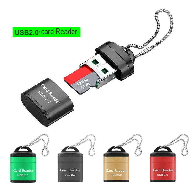 USB 2.0 SD TF Card Reader Portable Mini Mobile Phone SIM Memory High Speed Adapter For Computer Laptop Notebooks Flash Drive