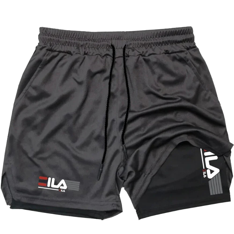 2026 Men's Sports Shorts, Double-layer Quick-Dry Breathable Casual Sportswear, High-Quality Fashion Running Tight Fit Style