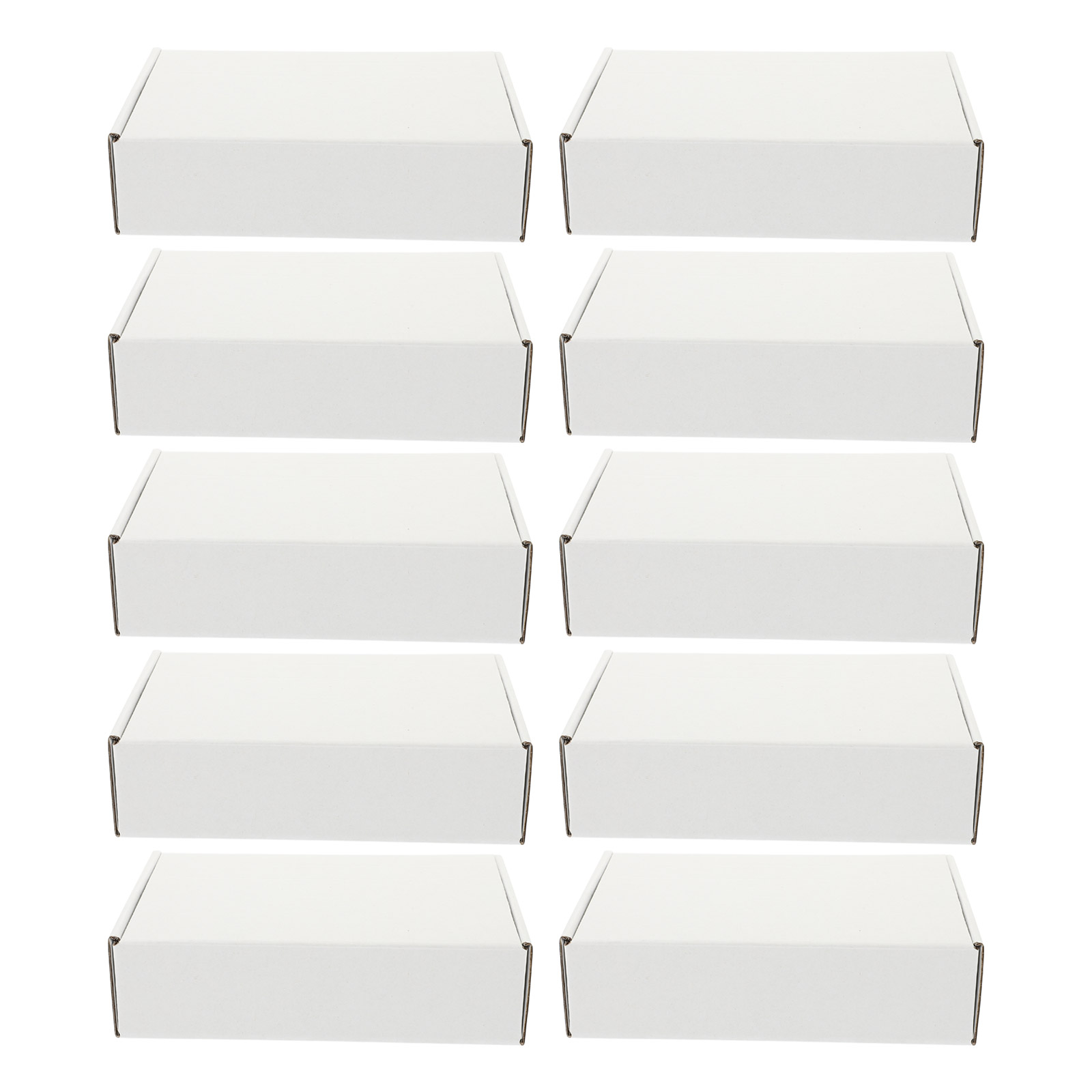 Cajas de embalaje de cartón de 20 piezas, almacenamiento blanco, avión, papel corrugado, embalaje publicitario de regalo móvil