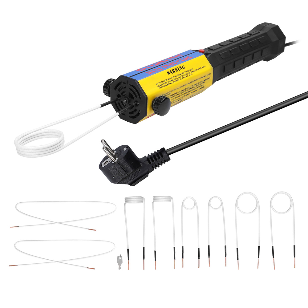 1000w kit aquecedor de indução magnética 110v 220v automotivo 1000w máquina de aquecimento por indução de calor sem chama 8 bobinas ferramenta de reparo do carro