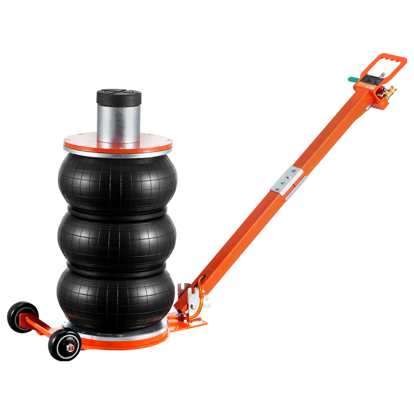 SucceBuy Air Jack Cric de levage pneumatique de 3/5 tonnes avec colonne surélevée poignée réglable coussin en caoutchouc épais pour berline SUV Pickup