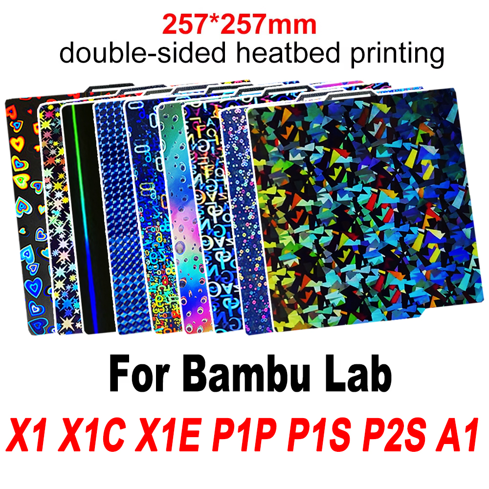 X1C P1P P1S P2S A1 X1 Build Plate for Bambu Lab A1 Smooth PEI Sheet PEO PET for Bambulab a1 P1P 3D Printer Heatbed Build Plate