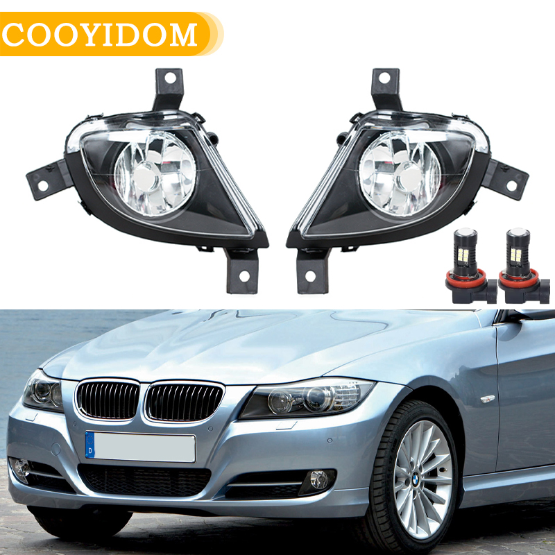 Amortecedor dianteiro do carro lâmpada de nevoeiro luz condução para bmw e90 e91 328i 335i 2009 2010 2011 montagem farol 63177199893 63177199894