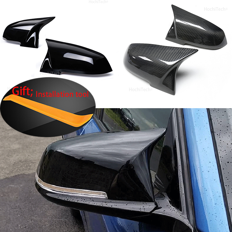 2 個バックミラーカバーキャップカーボンブラック BMW シリーズ 1 2 3 4 X M 220i 328i 420i F20 F21 F22 F23 F30 F32 F33 F36 X1