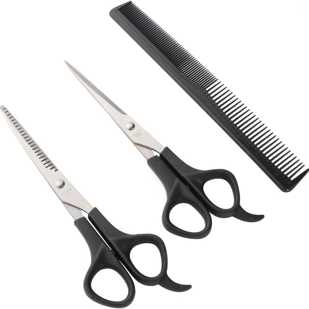 3Pcs/Set Hairdressing Scissors Kit Tool for Children's Hair Thinning and Styling Hair-for Men and Women Scissors Comb Hair Tools
