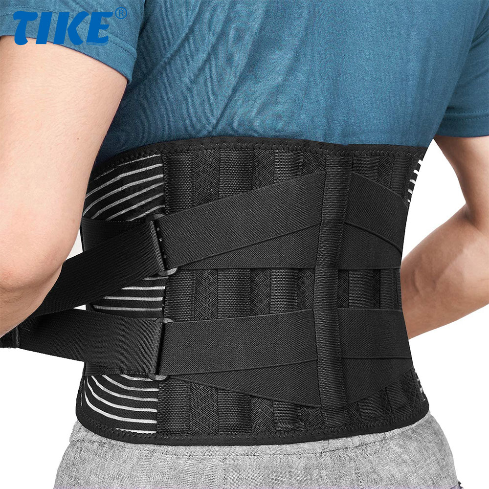Lower Back BRACE 6 Stays Anti-Skid Orthopedic Lumbar Support Breathable เอวสนับสนุนเข็มขัดสําหรับผู้ชายผู้หญิง GYM บรรเทาอาการปวด