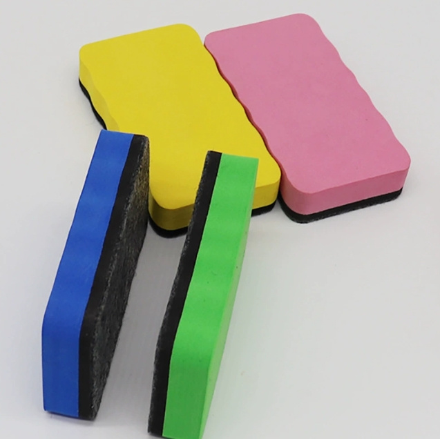 4Pcs Whiteboard Erasers Eva Felt Magnetic Dry Erase Cleaner for School Office Classroom Home White Board Eraser