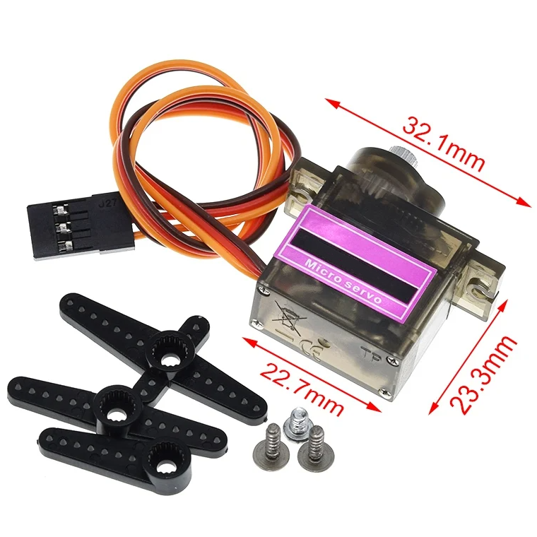 Servomoteur électronique modèle SG92R 90-180 degrés 9g petit servomoteur / Moteur SG92R 2.5kg/4.8v