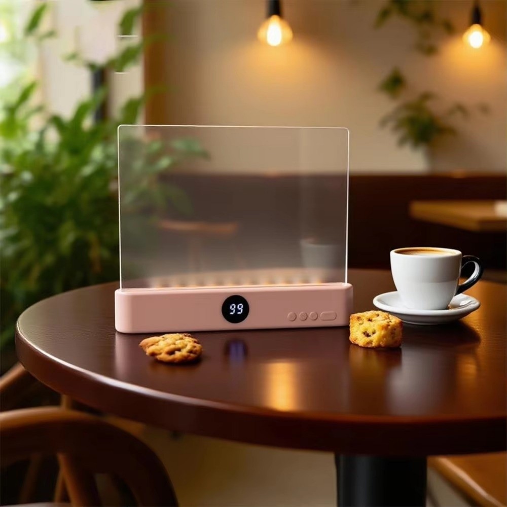 Eye-Caring Design LED Panel Book Light USB Rechargeable Dimmable Panel Clear LED Flat Light 3 Colors Light Timer Function