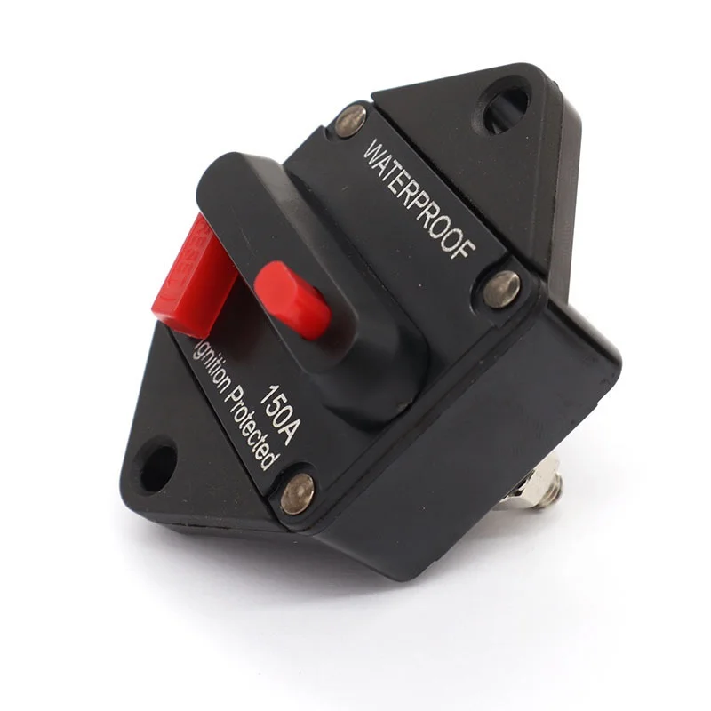 20-200A 12V 48V เครื่องเสียงรถยนต์ Circuit Breaker ฟิวส์ผู้ถือสเตอริโอ Refit อะแดปเตอร์ด้วยตนเองปุ่มรีเซ็ต