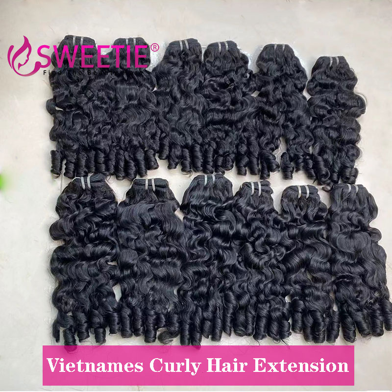 12A พม่า Pix Curls Human Hair Bundles ข้อเสนอเวียดนามดิบมนุษย์ Virgin Hair Weave Bundle Ocean เกลียว Curly Hair Bundles