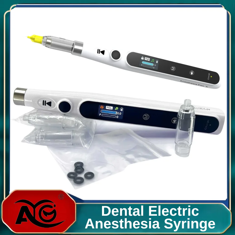 AG Dental Oral-Anästhesie-Injektor Professionelles Schmerzfreies Lokalanästhesie-Gerät mit LCD-Display Zahnmedizinische Instrumente